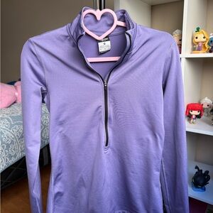 Nike Pro Dri-Fit 1/4 Zip Long Sleeve Top Women’s Size M Purple